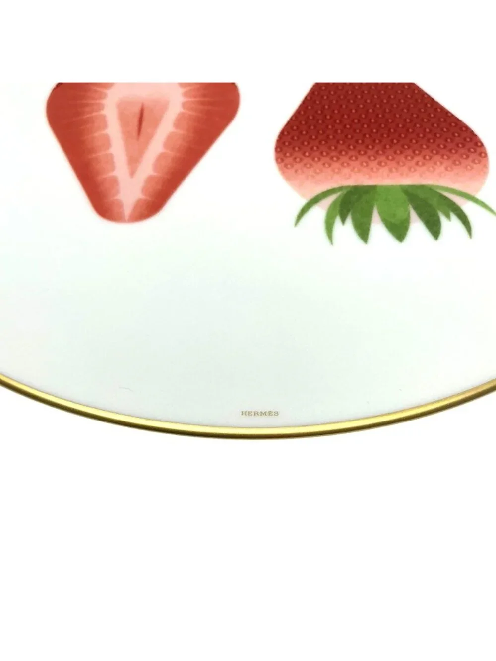 HERMES KAORUMI PORCELAIN FRUIT PLATES SET OF 6 BNIB